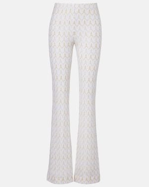 Missoni Lame Flared Trousers - White
