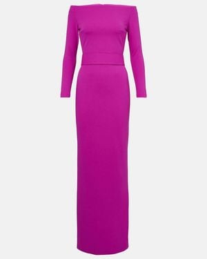 Solace London Sabina Off-Shoulder Gown - Purple