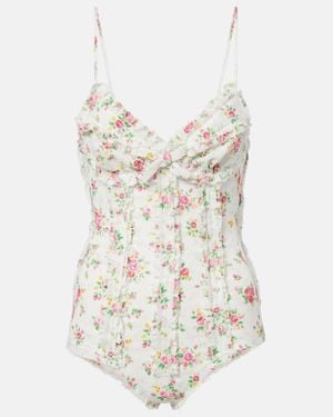 ShuShu/Tong Body Floral Con Lazo - Blanco