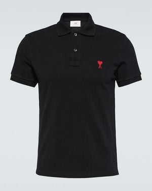 Ami Paris Schwarzes Poloshirt