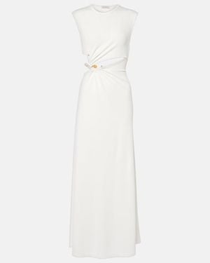 Christopher Esber Concave Stone Maxi Dress - White