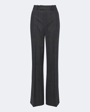 Nili Lotan Etoile Wool And Cashmere Wide-Leg Pants - Gray