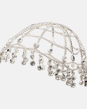 Rabanne Haar-Accessoire Mit Kristallen - Mettallic
