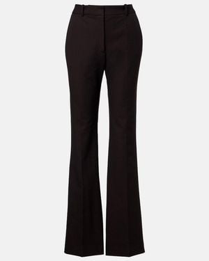 JOSEPH Tafira High-Rise Gabardine Flared Trousers - Black