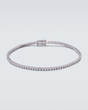 Mateo 14Kt Tennis Bracelet With Diamonds - Metallic