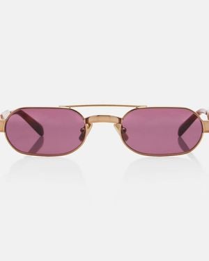 Miu Miu Ovale Sonnenbrille - Pink