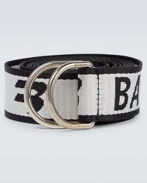 Balenciaga Gürtel mit Logo-Print - Weiß
