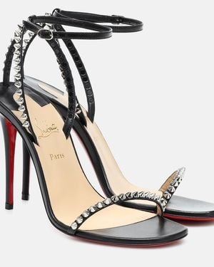 Christian Louboutin So Me 100 Leather Heeled Sandals - Black