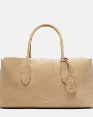 Polo Ralph Lauren Suede Shoulder Bag - Natural
