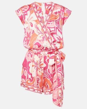 Poupette Anaik Floral Romper - Pink