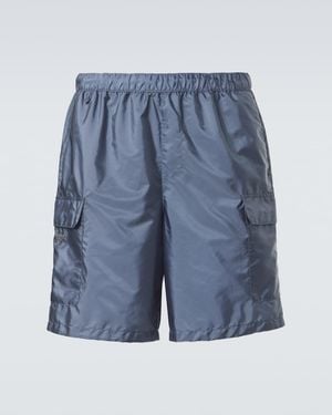 Prada Re-Nylon Swim Trunks - Blue