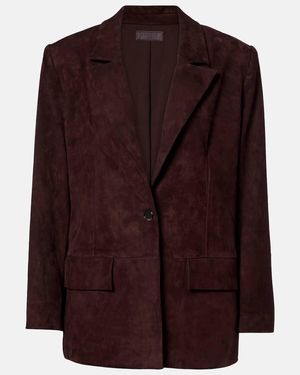 Stouls Dublin Suede Blazer - Purple
