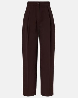 Frankie Shop Doyer Wide-Leg Trousers - Brown