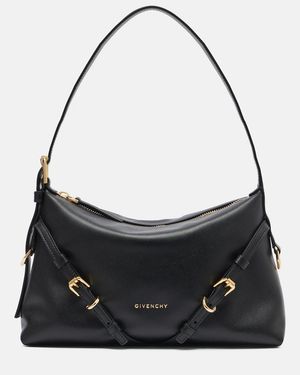 Givenchy Voyou Mini Leather Shoulder Bag - Black