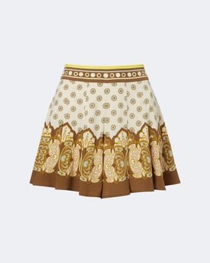 La DoubleJ Club Printed Voile Skort - Natural