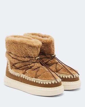 Mou Ankle Boots Sneaker Bold Aus Shearling - Braun