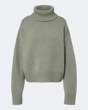Extreme Cashmere Pull N°434 Crop Xtra En Cachemire - Vert