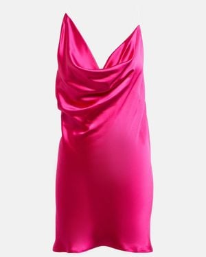Y. Project Invisible Strap Satin Minidress - Pink