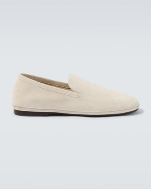 Lemaire Outdoor Suede Slip-On Shoes - White