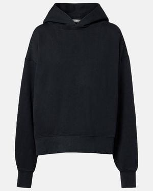 SLVRLAKE Denim Relaxed Cotton Jersey Hoodie - Black