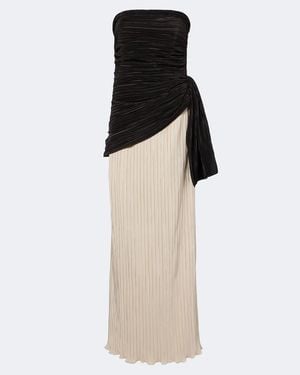 Jonathan Simkhai Laia Plisse Bustier Gown - White