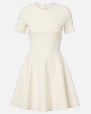 McQueen Minikleid Aus Strick - Natur