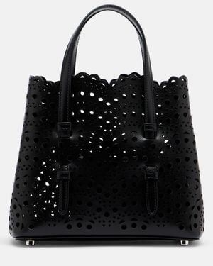 Alaïa Henkeltasche Mina 20 Vienne Aus Leder - Schwarz
