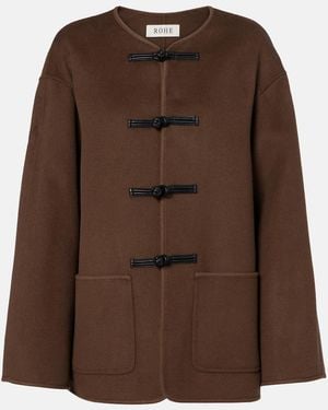 Rohe Mandarin Wool Jacket - Brown
