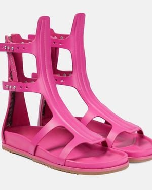 Rick Owens Rubber Gladiator Sandals - Pink