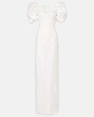 Markarian Isidore Cotton And Silk Maxi Dress - White