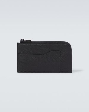 Loro Piana Extra Leather Card Case - Black