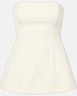 STAUD Silvia Strapless Top - Natural