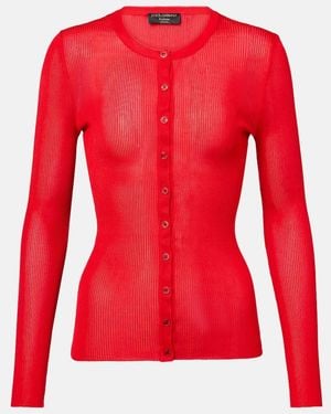 Dolce & Gabbana Cardigan Aus Rippstrick - Rot