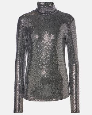 Isabel Marant Joyela Sequined Top - Grey