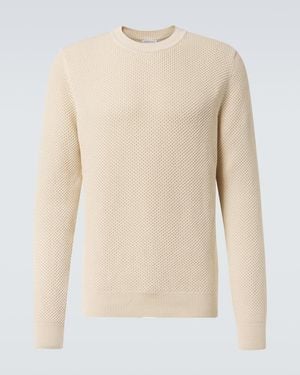 Sunspel Cotton Jumper - Natural