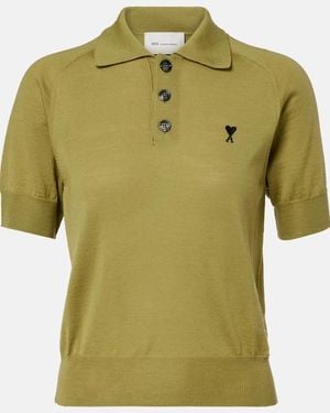 Ami Paris Polo Shirts - Green