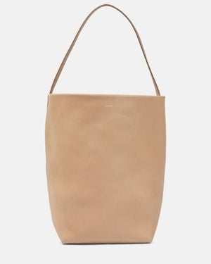 The Row Park Large Leather Tote Bag - Natural