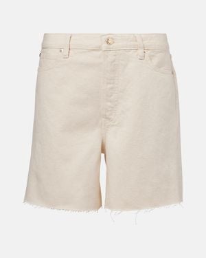 FRAME Timeless Denim Shorts - White
