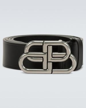 Balenciaga BB BREITER GÜRTEL - Schwarz