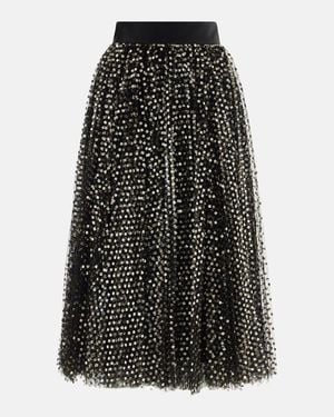 Dolce & Gabbana Sequined Midi Skirt - Black
