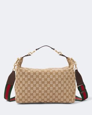 Gucci Crossbody Bag Brera Medium Gg Aus Gg - Braun