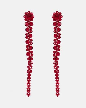 Simone Rocha Crystal Earrings - Red