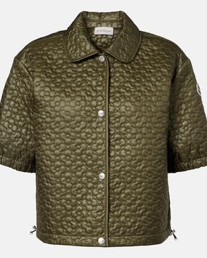 Moncler Cropped Jacket - Green