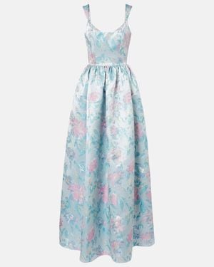 Markarian Tatiana Floral Gown - Blue