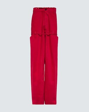 Jacquemus Le De Nimes Wide-Leg Jeans - Red
