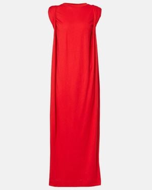 Dries Van Noten Cotton Midi Dress - Red