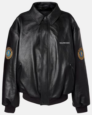 Balenciaga Taxi Leather Jacket - Black