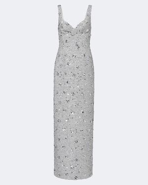 Jonathan Simkhai Robe Viella Aus Tweed Mit Pailletten - Weiß