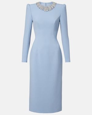Jenny Packham Cora Embellished Midi Dress - Blue