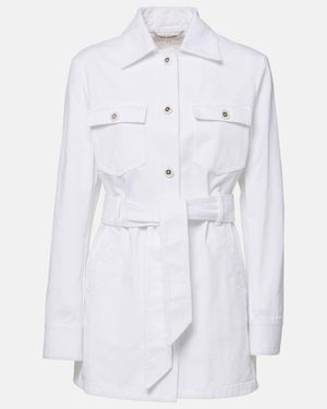 Dolce & Gabbana Belted Denim Jacket - Blue